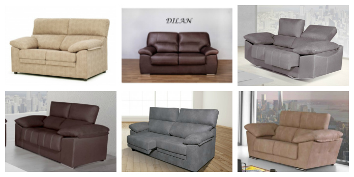 & sofás de la colección Muebles 1 Click