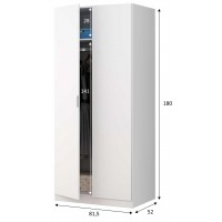 Armario Low Cost 2p largas blanco