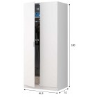 Armario Low Cost 2p largas blanco