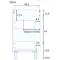 Conjunto baño modelo Air compuesto por mueble con lavabo y espejo