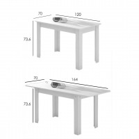 Mesa extensible Luka 120cm.