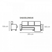 Chaiselongue Mombassa 295cm