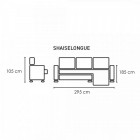 Chaiselongue Mombassa 295cm