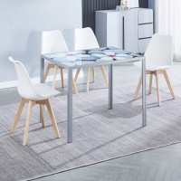 Mesa fija Flores + 4 sillas Fina