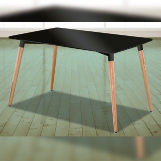 Mesa rectangular Dinamarca NEGRO