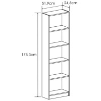 Estantería 5 baldas Aura