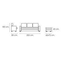 Chaiselongue reversible Rubén