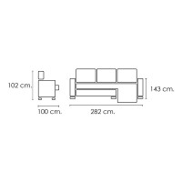 Chaiselongue cama Roma