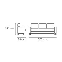 Sofá Rubén 3 asientos 3 plazas express N2
