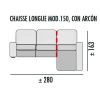 Chaiselongue Ohio 280cm EXPRESS