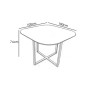 conjunto de mesa + 4 sillas modelo teca conjunto de mesa + 4 sillas modelo teca