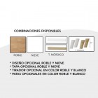 Bajo tv Nórdico140cm con pata alta