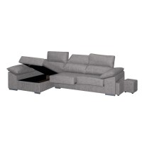 Chaiselongue Franca Express tapizado Magnol Cemento