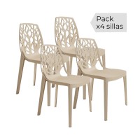Juego de 4 sillas Praga