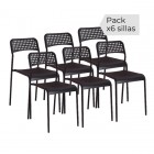 Juego de 6 sillas Top