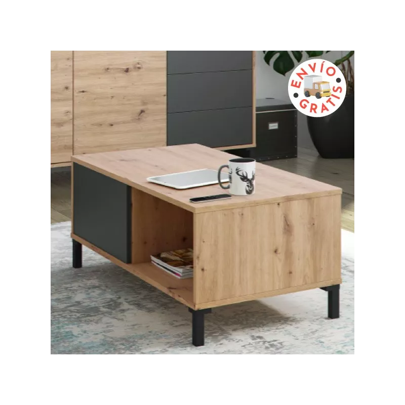 Mesa de centro modelo Urban Plus de color roble-gris Mesa de centro modelo Urban Plus de color roble-gris