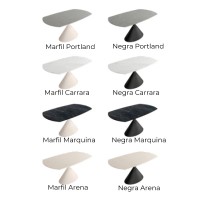 Mesa ovalada Rin 160 extensible