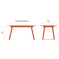 Mesa Saona 160 extensible