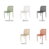 Juego de 4 sillas exterior tulum