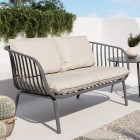 Sillon 2 plazas aruba exterior