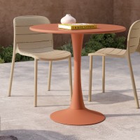 Mesa metal redonda capri