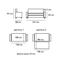 Sofá cama Izan Beig