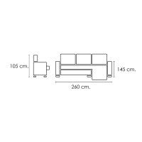 Chaiselongue Hugo Express P15