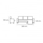 Chaiselongue Hugo Express P15
