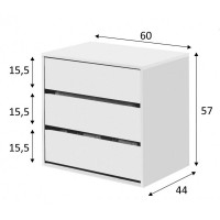 Cajonera para armario 60 blanca