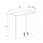Mueble alto 2 puertas Elba