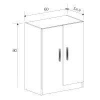 Mueble bajo 2 puertas Elba