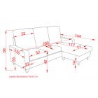 Chaiselongue Duque reversible nolia cemento