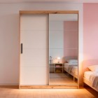 Armario 2 puertas correderas con espejo Inova 150 cm