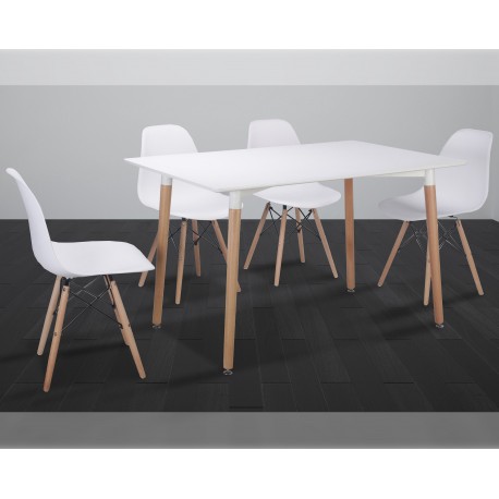 Conjunto mesa y 4 sillas Dinamarca