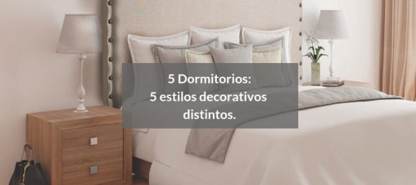 5 dormitorios de matriminio de estilos decorativos distintos